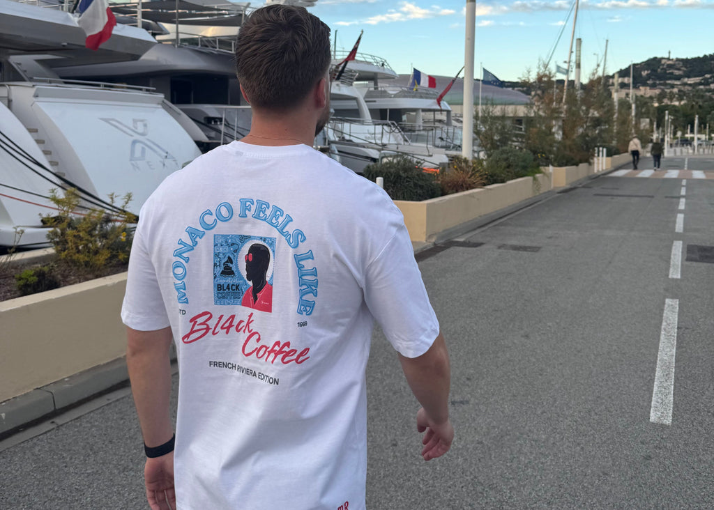 T-shirt “ Monaco Feels Like Bl4ck Coffee ” – French Riviera Edition